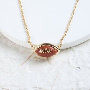 Alicia Bonnie Football Necklace